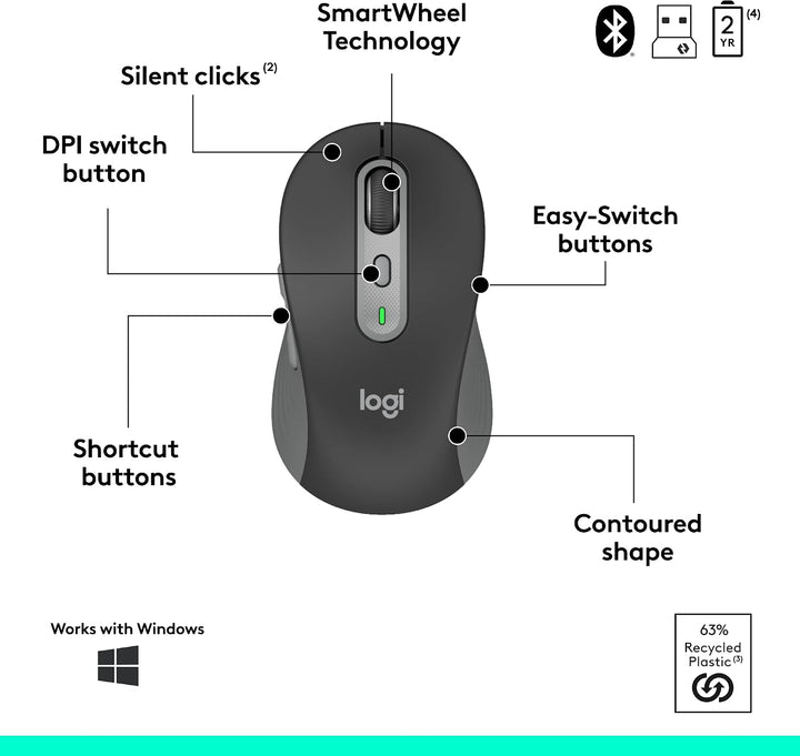 Logitech | Signature Slim MK955 for Business Combo - Copilot Edition | 920-013271