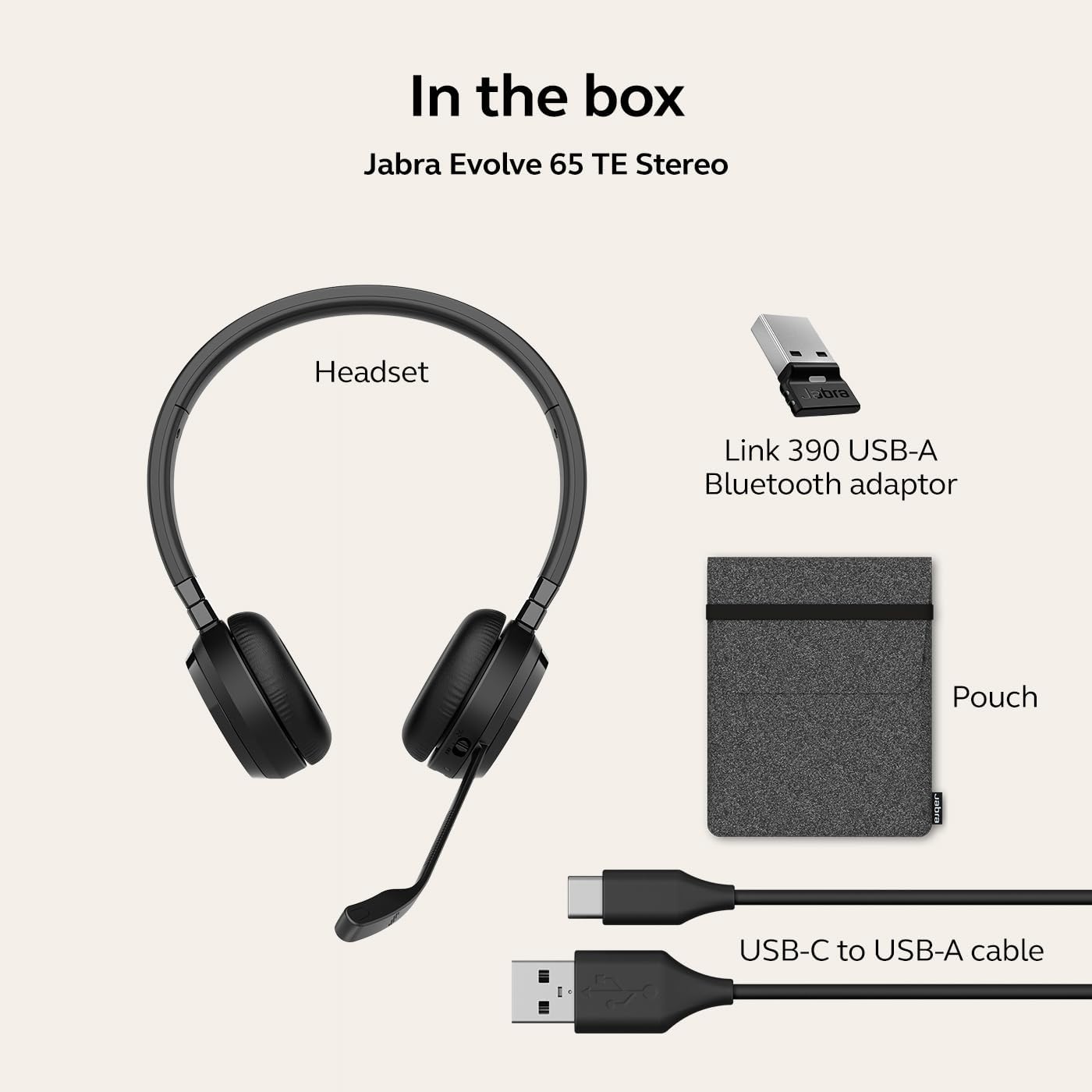 Jabra | Evolve 65 TE 3rd Edition Wireless Dual-Ear Headphones