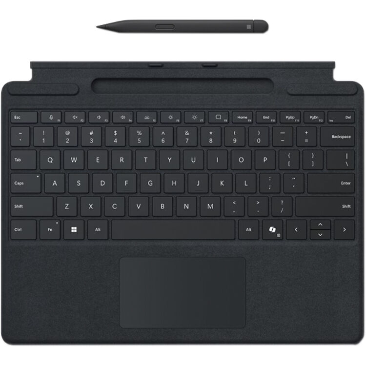 Microsoft | Surface Pro Signature Keyboard with Pen Storage English Commercial - Black | 8XB-00139