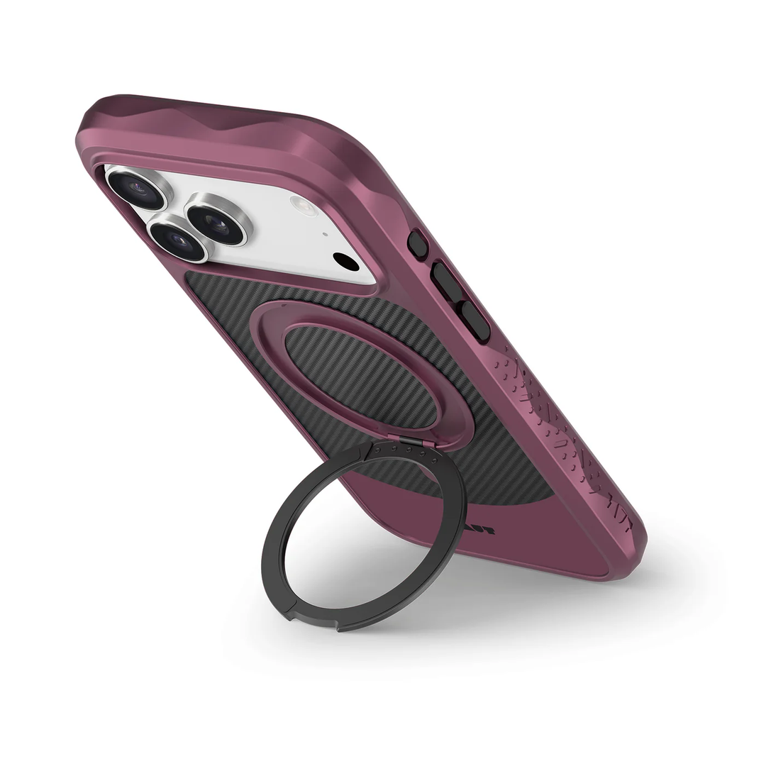 LAUT | Carbon Matter MagSafe for iPhone 17 Pro Max - Wine Red | L_IP25D_CM_R