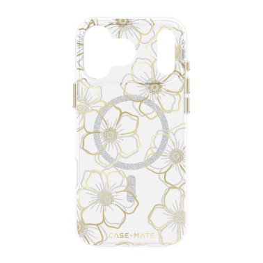 Case-Mate | Floral Gems iPhone 17 Pro Max MagSafe Case - Gold | CM057226