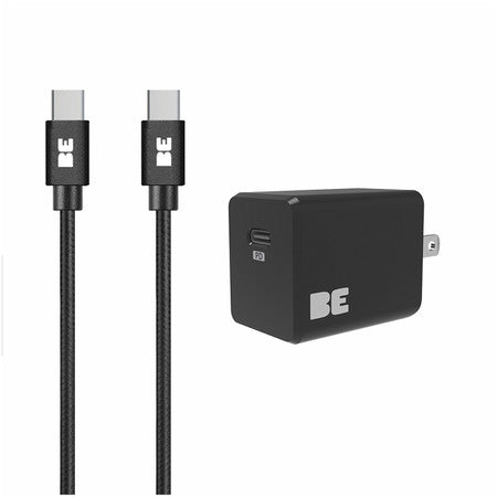 Blu Element | Wall Charger USB-C 20W PD w/USB-C Cable 4ft - Black | 101-1601
