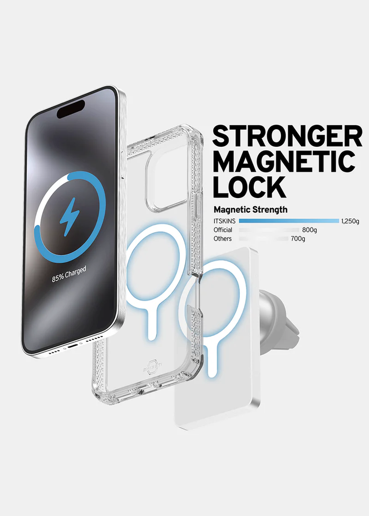 ITSKINS | Hybrid_R MagSafe Case iPhone 16 Pro - Clear | 120-8514