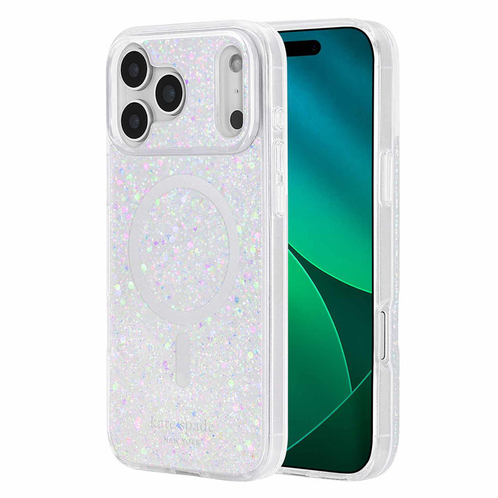 Kate Spade | Protective MagSafe Case iPhone 18 Pro Max /17 Pro Max - Chunky Glitter Iridescent | KS061130