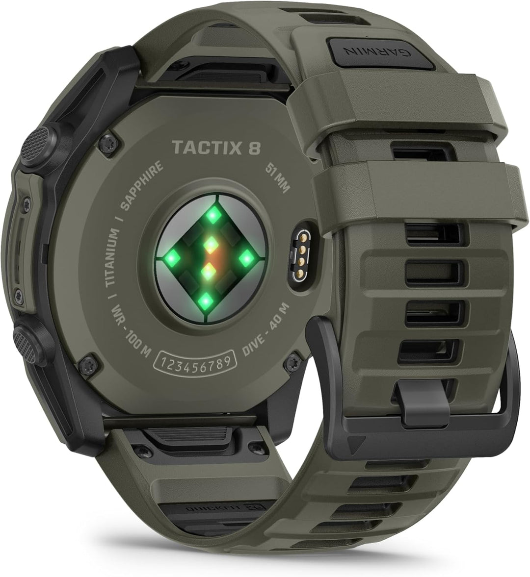 Garmin | tactix 51mm Cerakote Premium Tactical GPS Smartwatch - Olive Drab | 010-04553-10