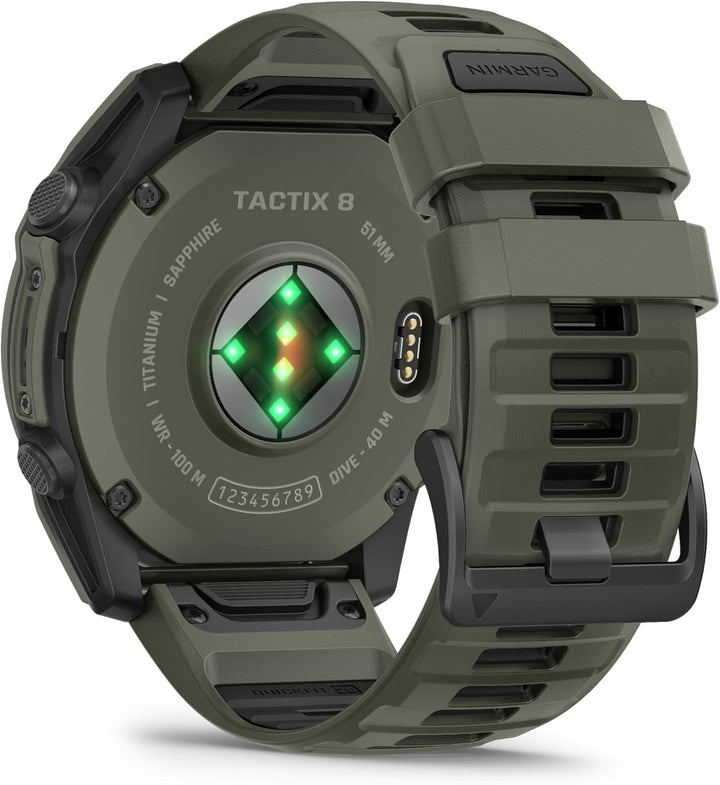 Garmin | tactix 51mm Cerakote Premium Tactical GPS Smartwatch - Olive Drab | 010-04553-10