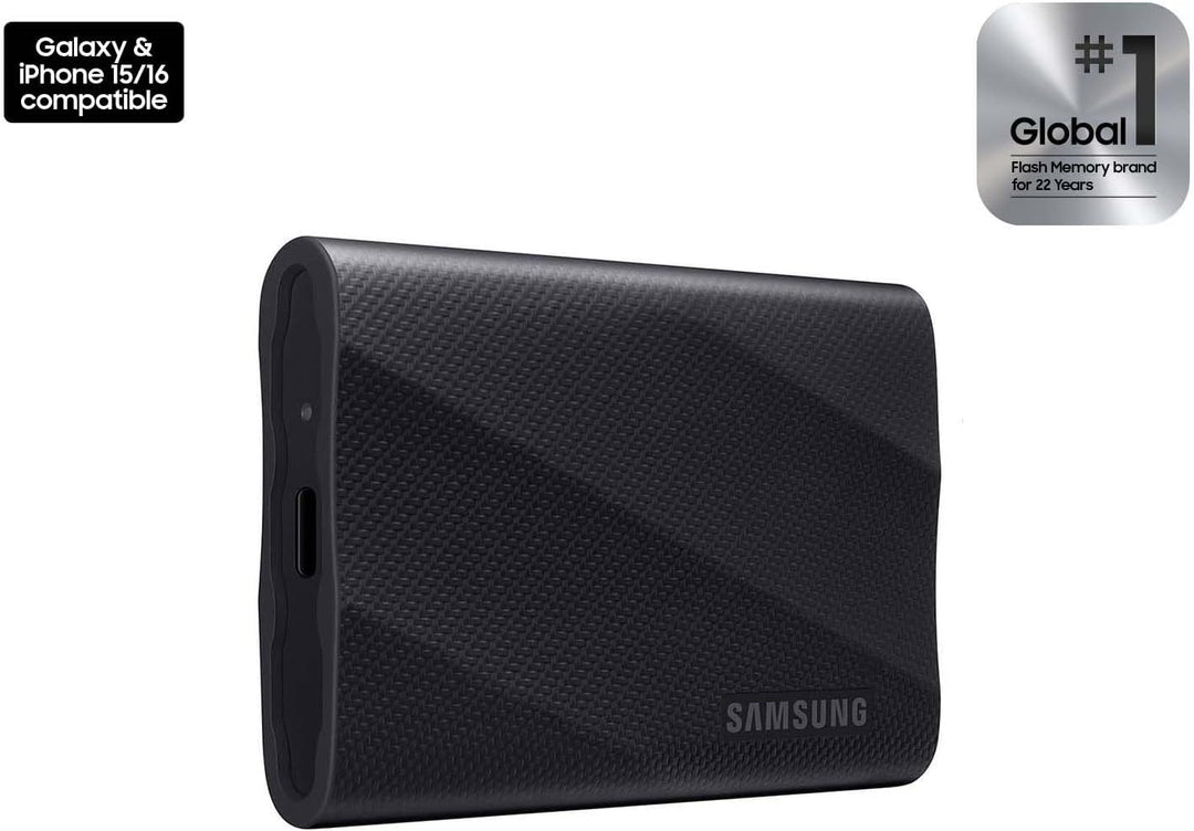 Samsung | USB 3.2 Gen. 2 T9 1TB Portable SSD - Black Open box | MU-PG1T0B/AM-OB
