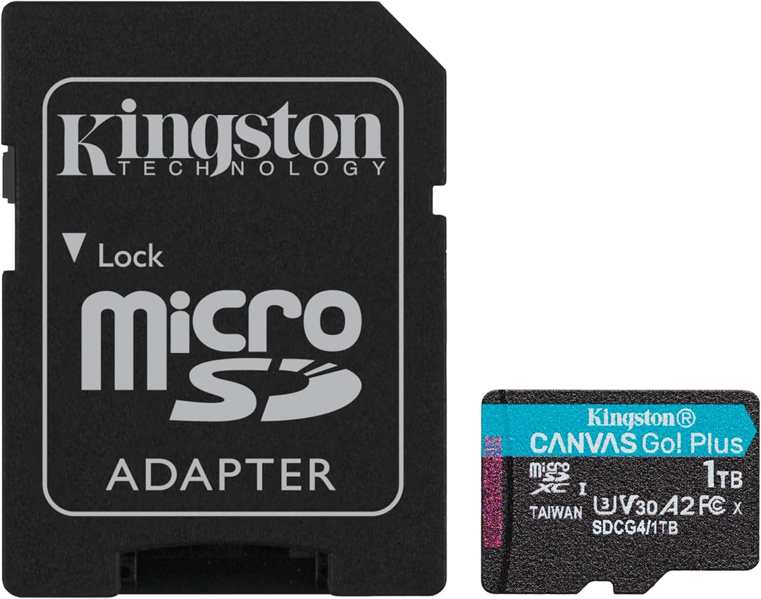 Kingston | MicroSDXC Canvas Go Plus Gen 4 1TB + Adapter 200 MB/s | SDCG4/1TB