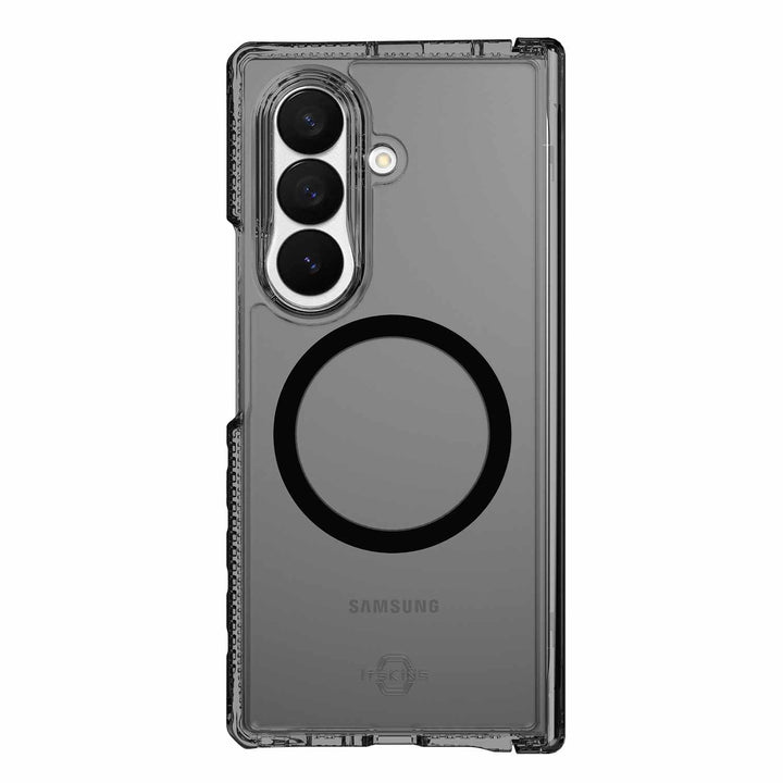 ITSKINS | Hybrid_R Hinge w/Magnets Case for Samsung Galaxy Z Fold 8 Ultra - Clear Smoke | SGQ8HIMCLSMOK