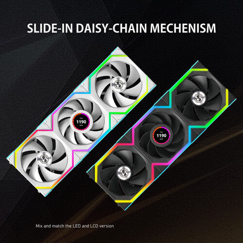 Lian-Li | Fan UNI FAN SL 120 Wireless RGB 120mm Fan Reverse Blade - Black | 12RSL1W1B
