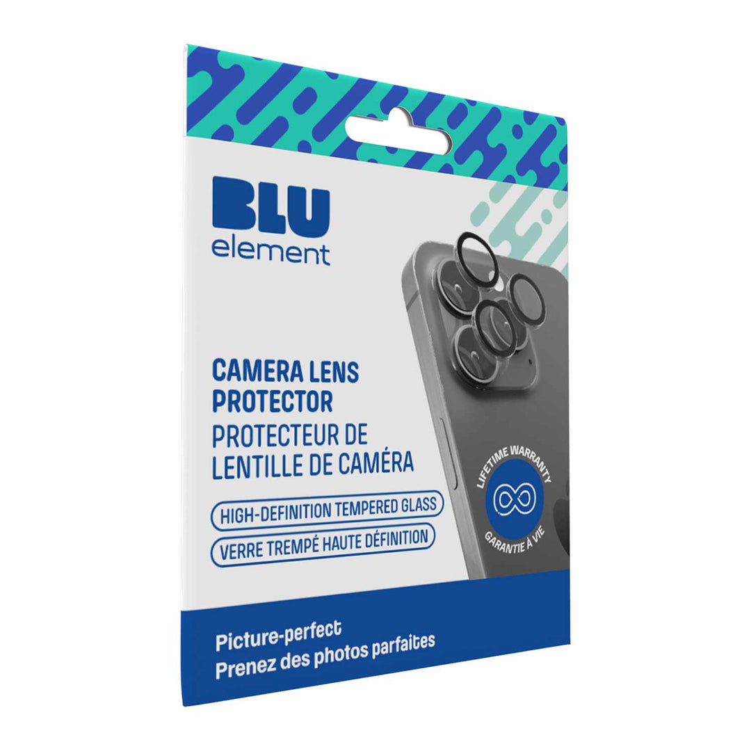 Blu Element | Aluminum 1 by 1 Lens Protector for iPhone 16e - Black | BELPIPSE4