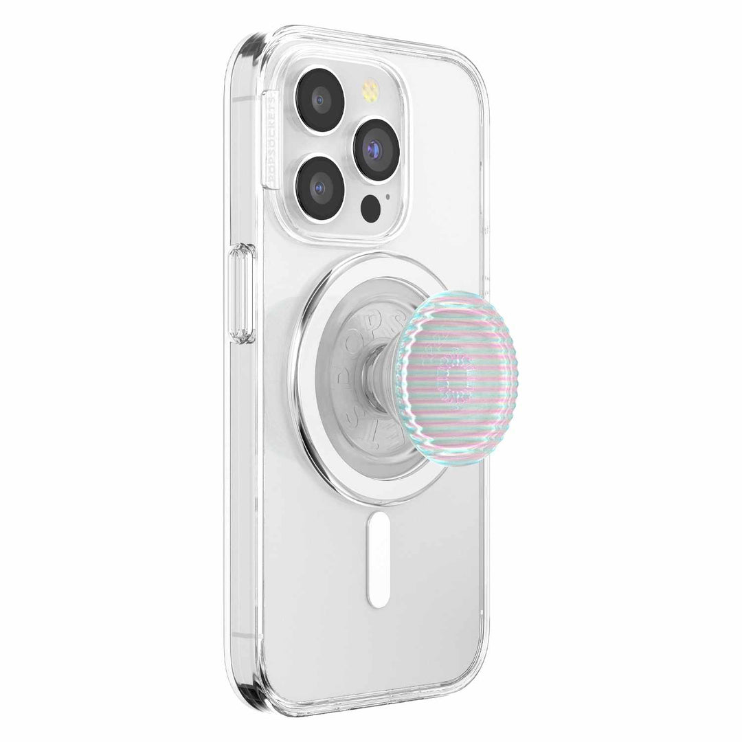 //// Popsockets | PopGrip for MagSafe Round with Adapter Ring Fluted Opalescent | 123-0551