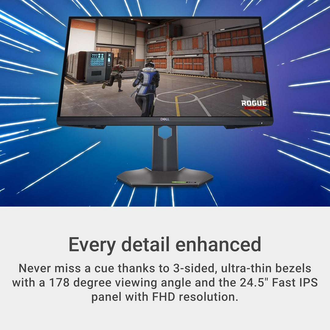 //// Dell | Gaming Monitor 25"  FHD 280Hz VESA WLED IPS HDMI DP HPST 3YR | G2524H PROMO ENDS NED
