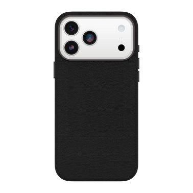 OtterBox | Symmetry Cactus Leather iPhone 17 Pro Max w/MagSafe + Camera Control Case - Noir - Ash | 77-99060