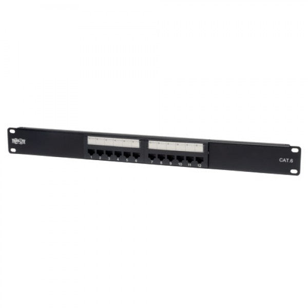 Tripp Lite | Cat6 Cat5 Patch Panel 568B 110 Punch Down Rackmount RJ45 Patch panel CAT 6 1U 19" 12 ports |