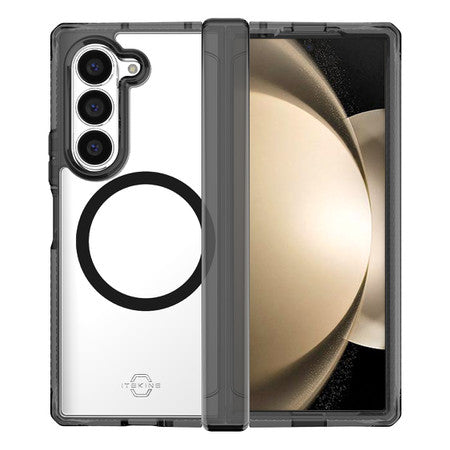 Itskins | Hybrid_R Case Hinge for Samsung Galaxy Z Fold6 - Smoke/Clear | 120-8819