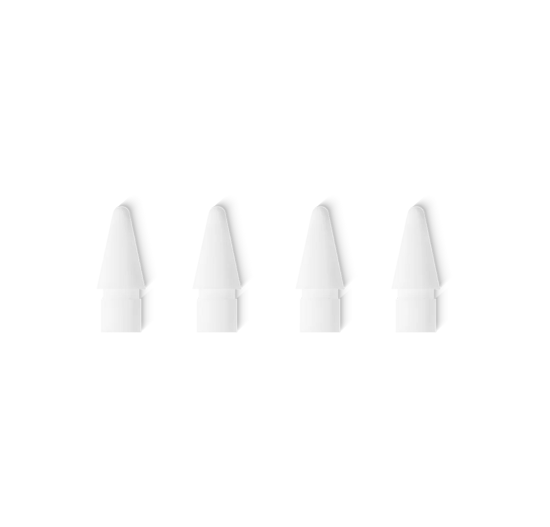 LOGiiX | Pencil Replacement Tips (Standard) 4 Pack - White | LGX-13906