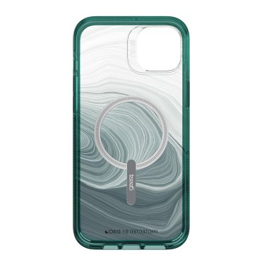 //// ZAGG GEAR4 | iPhone 14 Plus - D3O Milan Snap Case - Green Swirl | 15-10127
