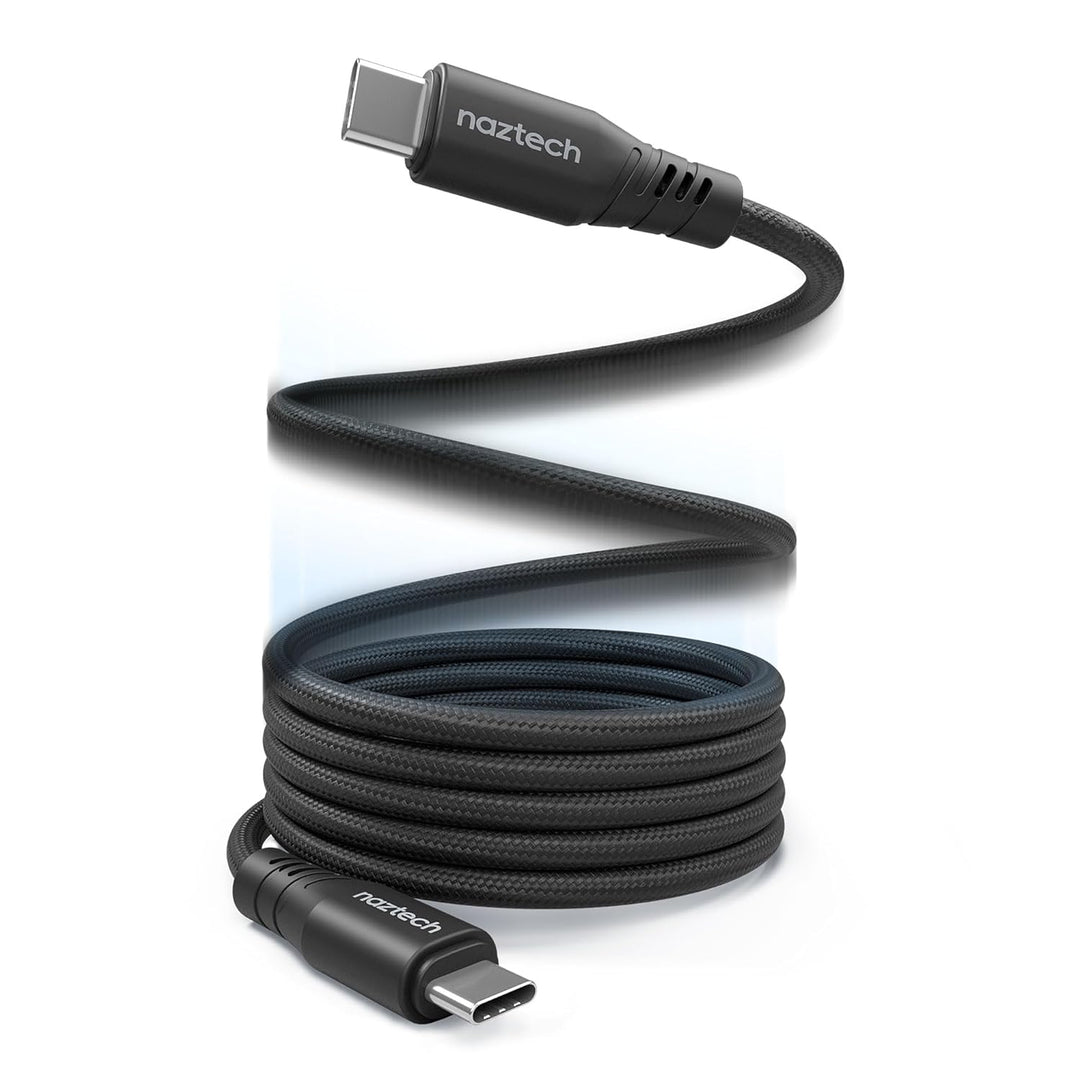 /// Naztech | ReCoil USB-C to USB-C Magnetic Braided Cable 6FT  - 100W Black | 15-13933