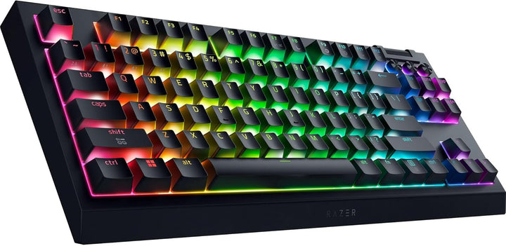 Razer | BlackWidow V4 TKL HyperSpeed Wireless Hot Swappable Gaming Keyboard: Orange Tactile Switches - Black | RZ03-05480200-R3U1
