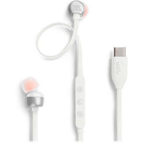 JBL | Tune 310C In-Ear Headphones with USB-C Connector - White | JBLT310CWHTAM