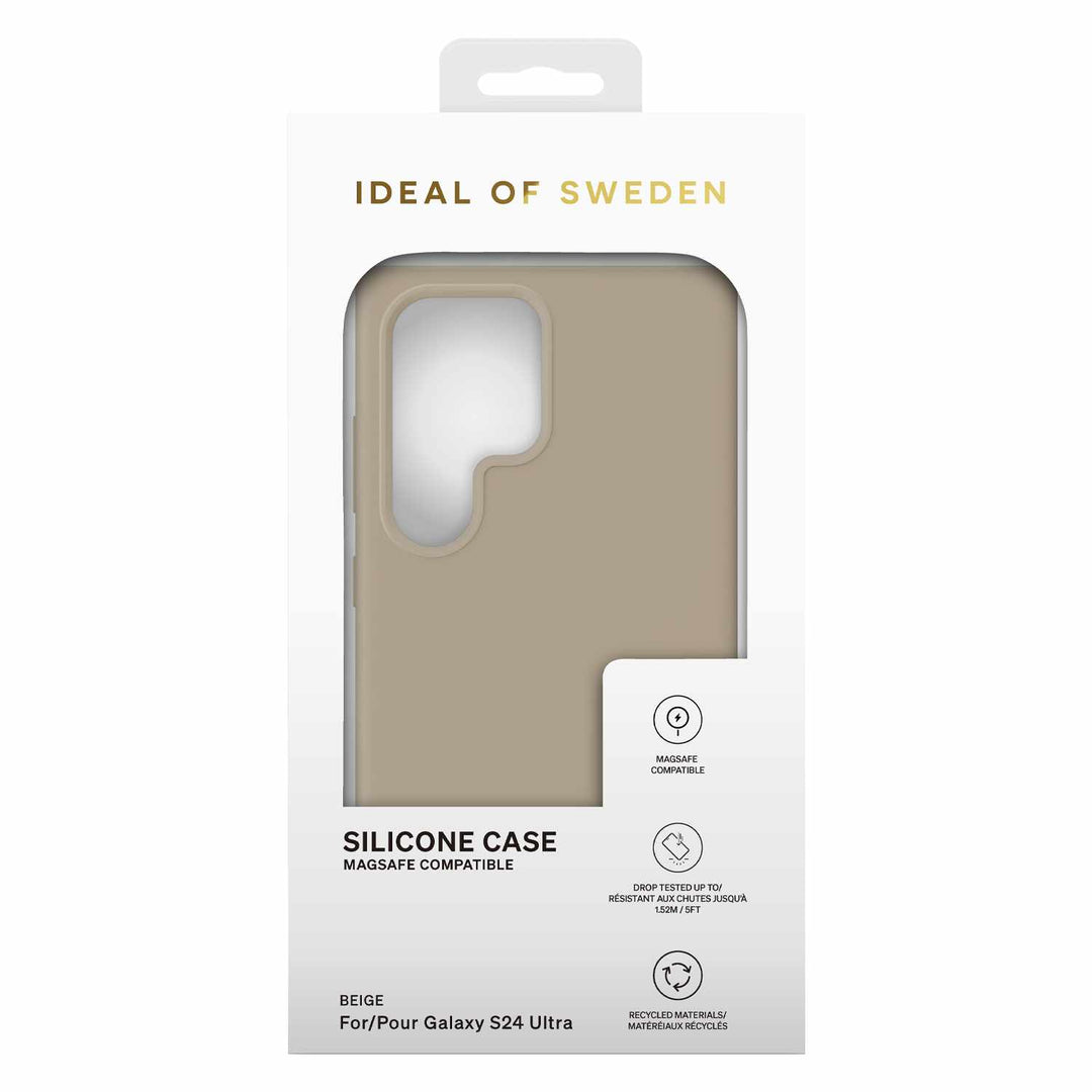 Ideal of Sweden | Case w/ MagSafe Samsung Galaxy S24 Ultra Silicone - Beige | 120-8058