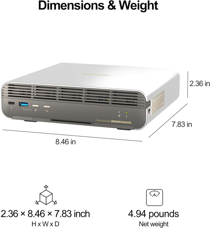 QNAP | All-Flash NASbook with Intel Core I5-1340PE Thunderbolt 4 NASbook | TBS-H574TX-I5-16G-US