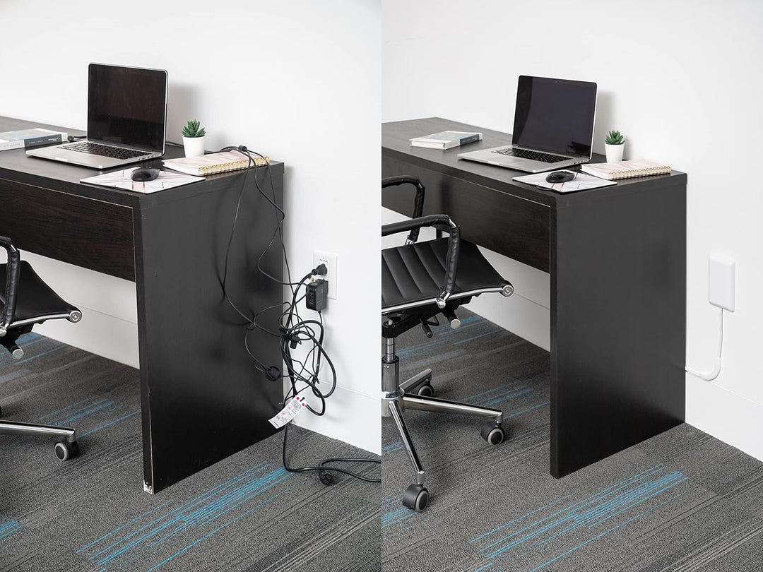 Sleek | Socket Ultra-Thin Outlet Cover with Surge Protector 6 Outlet 6 ft | 6SOVSZW