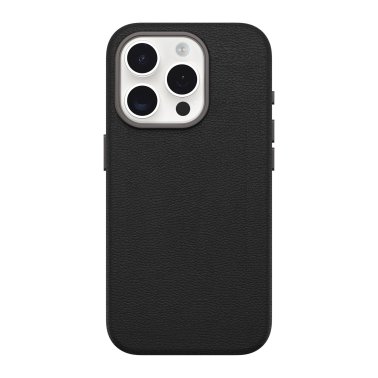 Otterbox | Symmetry Cactus Leather w/MagSafe case iPhone 15 Pro - Black (Noir Ash) | 15-12618