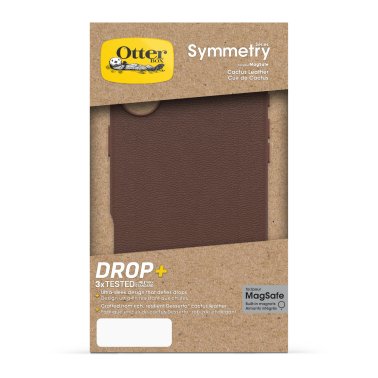 OtterBox | Symmetry Cactus Leather w/MagSafe Case iPhone 16 Plus - Brown Rich Adobe | 77-96287