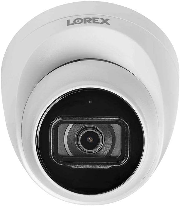 Lorex | Fusion Series 4K Camera Capable 8 Cameras - 2TB Wired NVR System with A14 IP Dome Cameras - White | N4K2-88WD-6