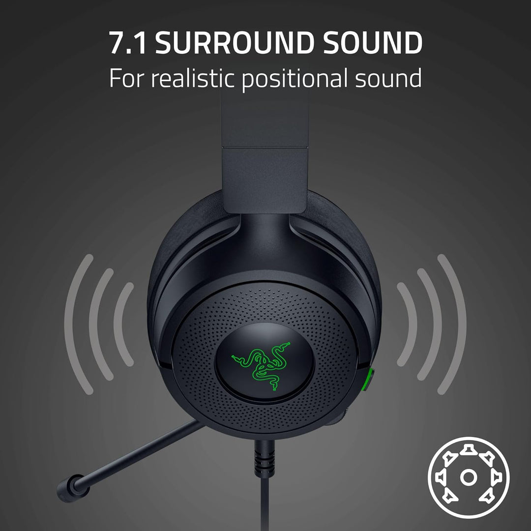 Razer | Kraken Kitty V3 X Wired Over-the-Ear Gaming Headset for PC, PlayStation, Nintendo Switch, Steam Deck, and Smartphone - Black |  RZ04-05350200-R3U1