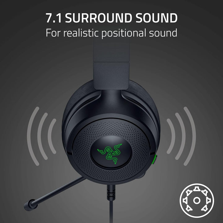 Razer | Kraken Kitty V3 X Wired Over-the-Ear Gaming Headset for PC, PlayStation, Nintendo Switch, Steam Deck, and Smartphone - Black |  RZ04-05350200-R3U1