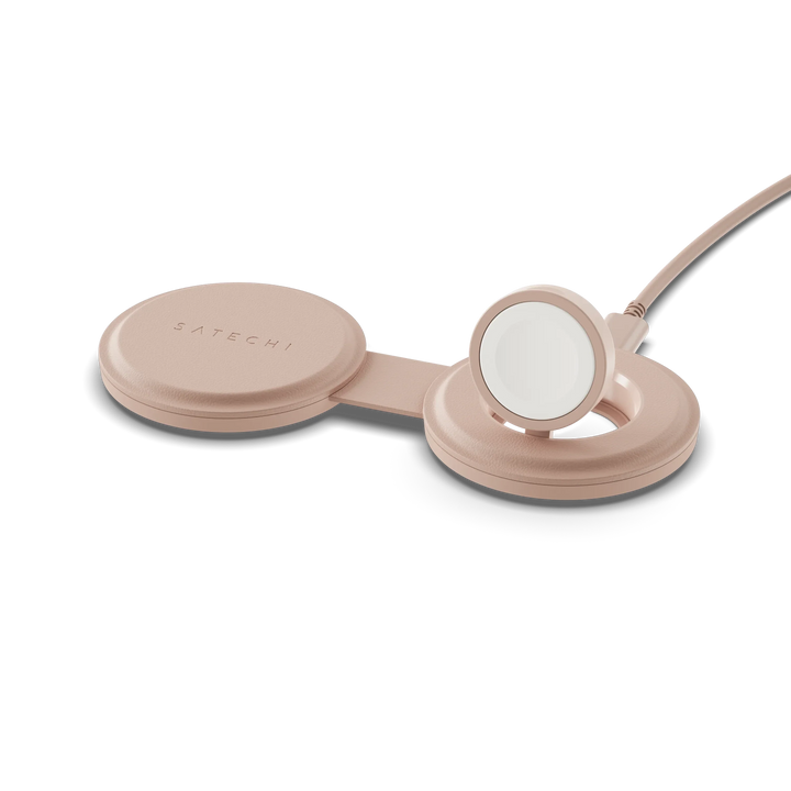 Satechi | OntheGo 2-in-1 Wireless Charger - Desert Rose | ST-QTG21R