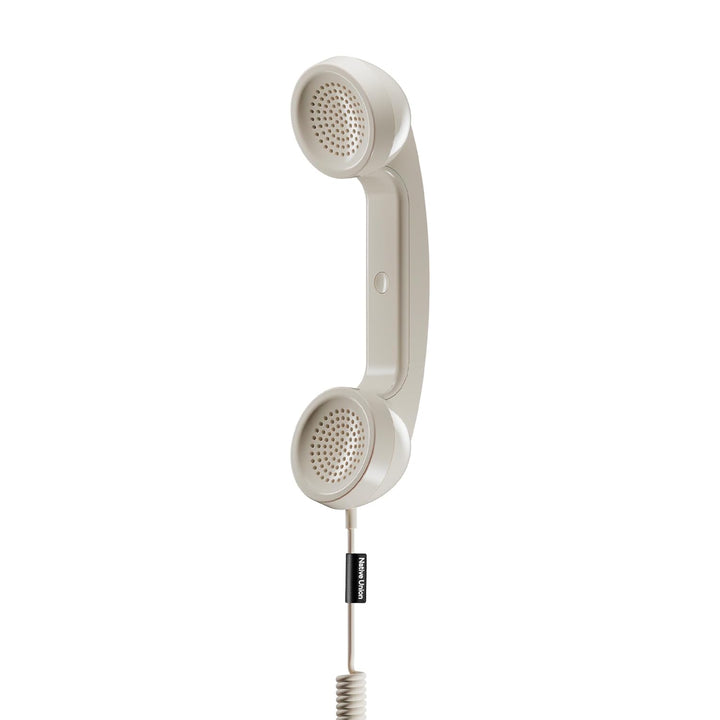 Native Union | POP Phone Retro Telephone Handset with Mic & Speaker, USB-C for iPhone, iPad, Laptop, Tablet Sand | POP-P-SAN