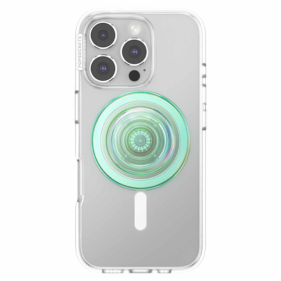Popsockets | PopGrip for MagSafe Round with Adapter - Iridescent Turqoise | 123-0590