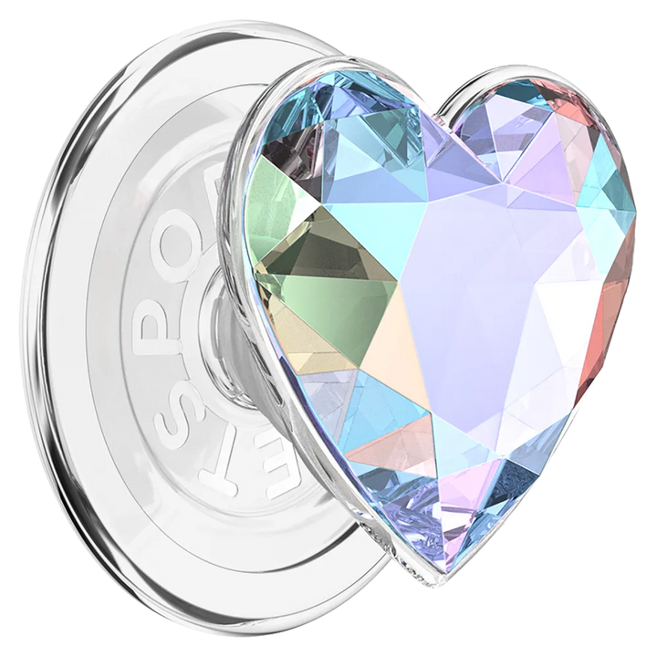 Popsockets | PopGrip for MagSafe Round with Adapter - Iridescent Dichroic Heart | 809056