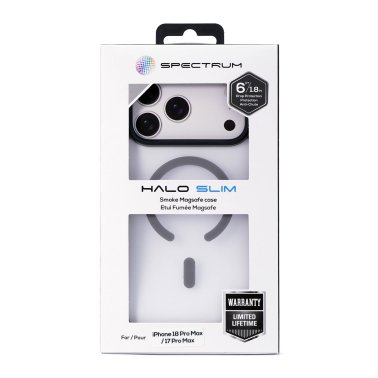 SPECTRUM | Halo Slim MagSafe Case iPhone 18 Pro Max/17 Pro Max - Grey Smoke | 18PROMAXGREY