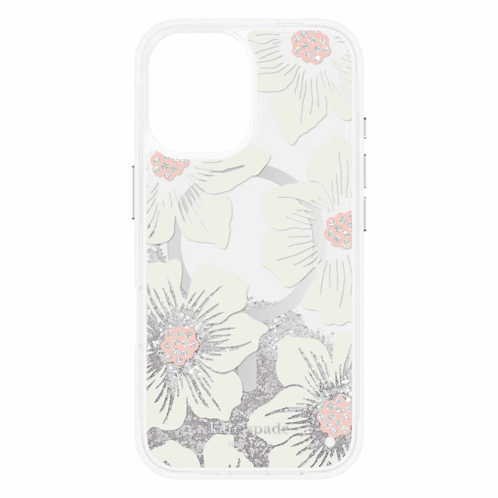 /// Kate Spade | Liquid Glitter w/ MagSafe iPhone 16 - Hollyhock | 120-8900