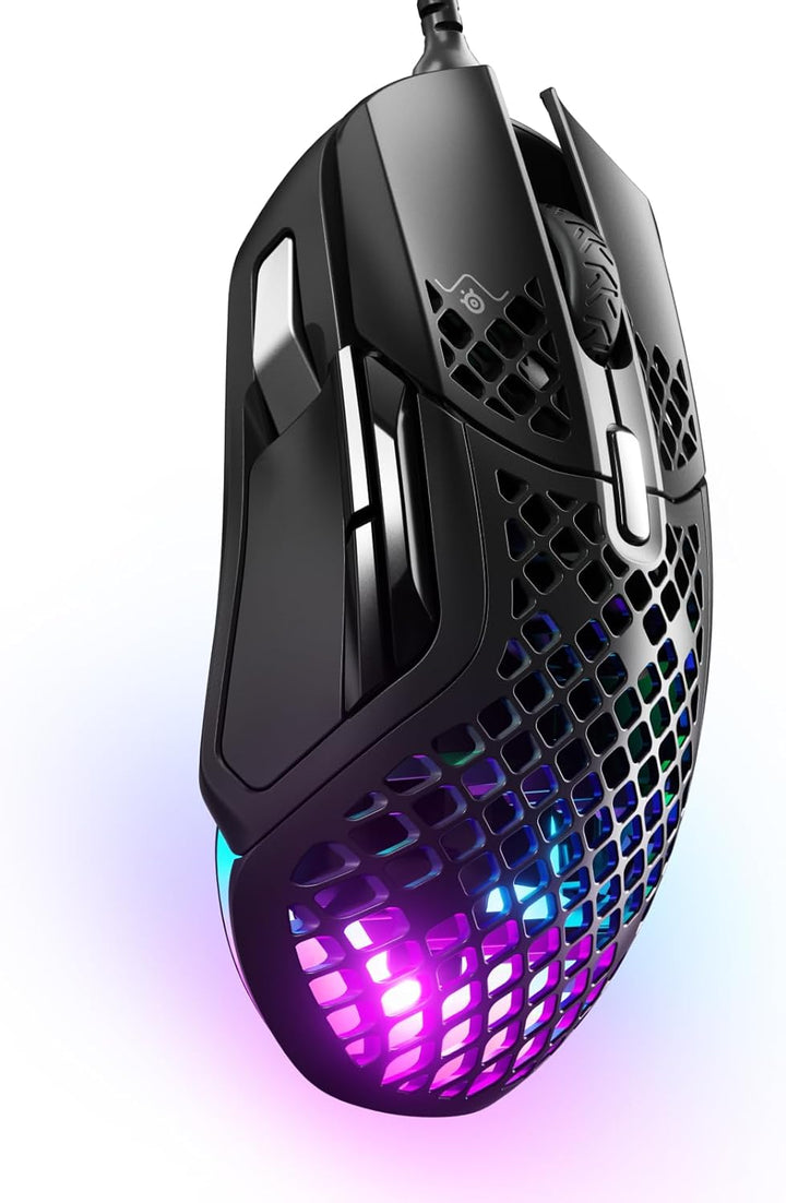 SteelSeries | Aerox 5 Ultra Lightweight Honeycomb Water Resistant Wired RGB Wired - Black | 62401