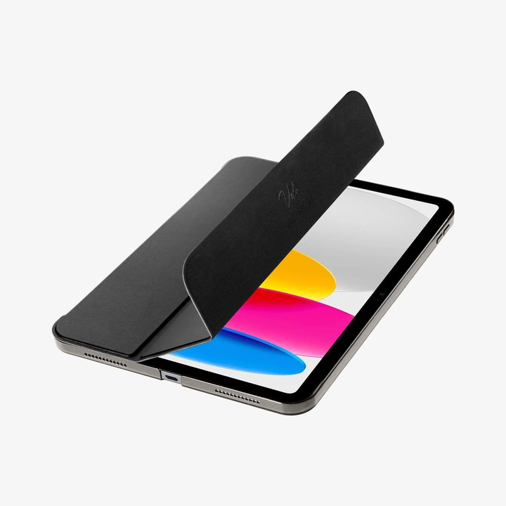 Spigen | Smart Fold Velo Vegan Faux Leather iPad 10.9 10th Gen (2022) - Black | ACS05309