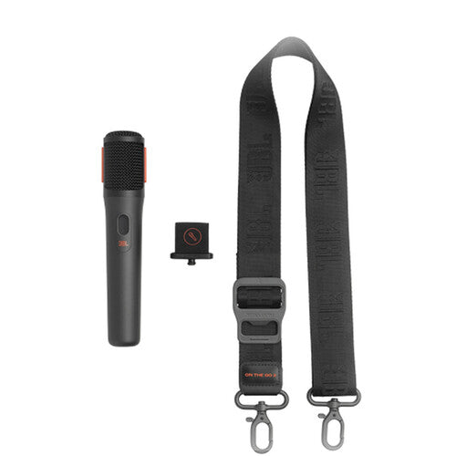 JBL | Partybox On-the-Go 2 Party Speaker with Wireless Microphone - Black | JBLPBOTG2PLBAM