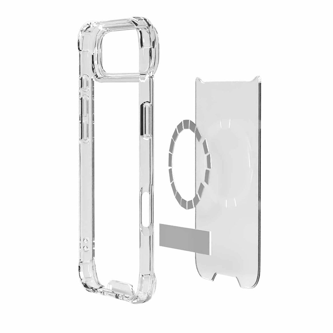 Blu Element | DropZone Rugged MagSafe iPhone 17 Air Case w/Kickstand - Clear | BEDZMG17K2