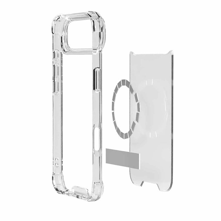 Blu Element | DropZone Rugged MagSafe iPhone 17 Air Case w/Kickstand - Clear | BEDZMG17K2