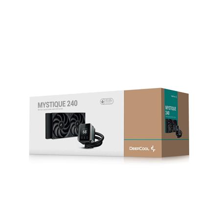 //// DeepCool | Fan MYSTIQUE240 Liquid Cooler Retail - Black | R-LX550-BKDSNC-G-1