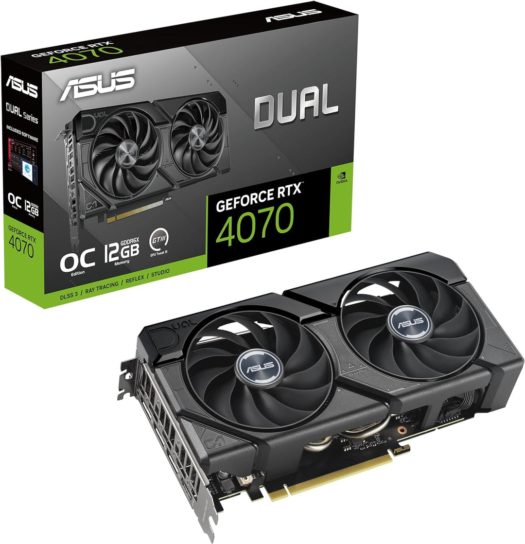 ASUS | Dual GeForce RTX™ 4070 SUPER EVO OC Edition 12GB GDDR6X | DUAL-RTX4070S-O12G-EVO