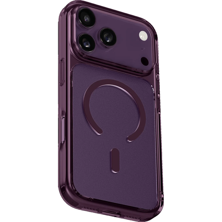 LAUT | CRYSTAL FLURO for iPhone 18 Pro Max/17 Pro Max - Clear Burgundy | L_IP26D_CF_PU