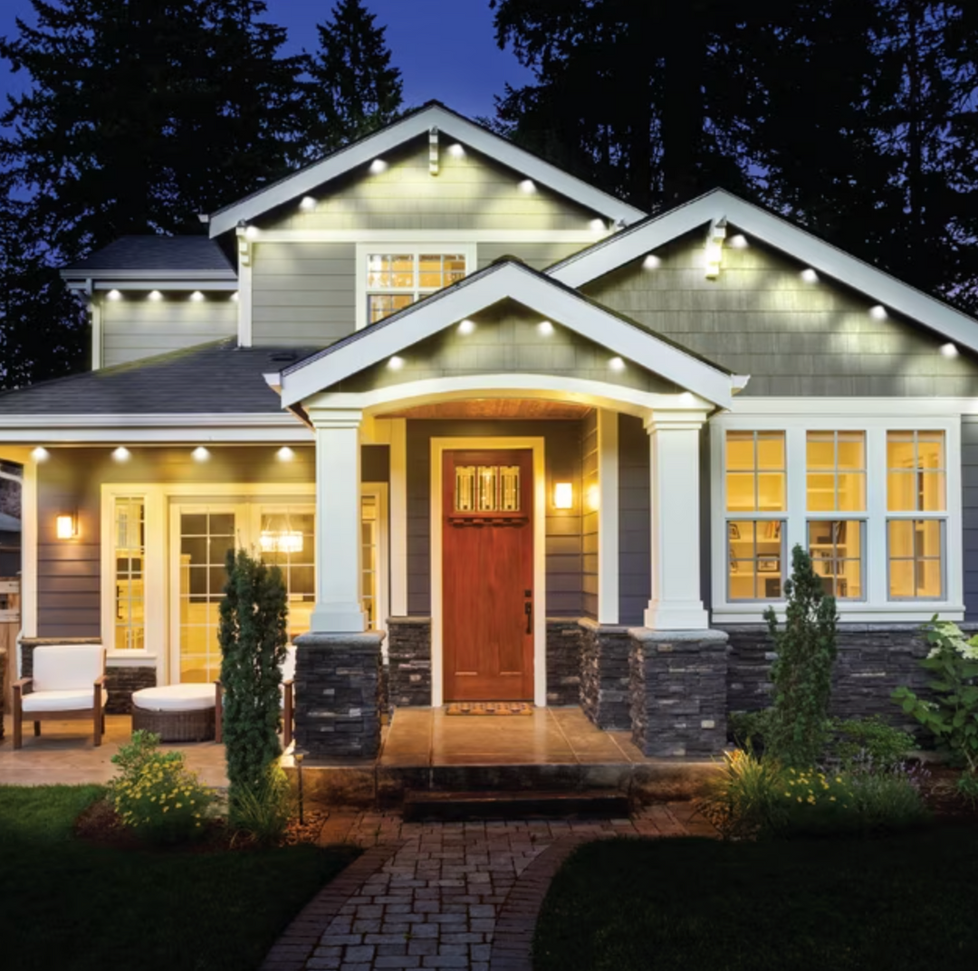 Monster | Smart Permanent Outdoor Lights, 50ft, 36 LED RGBIC+ Multiwhite, All-Weather App & Voice Control Sound-Reactive Customizable Lighting with Scheduling & Timer | MOW7-1015-CAN