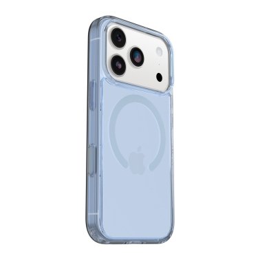 OtterBox | Symmetry Clear w/MagSafe iPhone 17 Pro + Camera Control Case - Blue Bliss | 77-98848