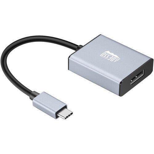 Adesso | USB-C Male to DisplayPort Female Adapter 5.9" - Grey | AUH-5030